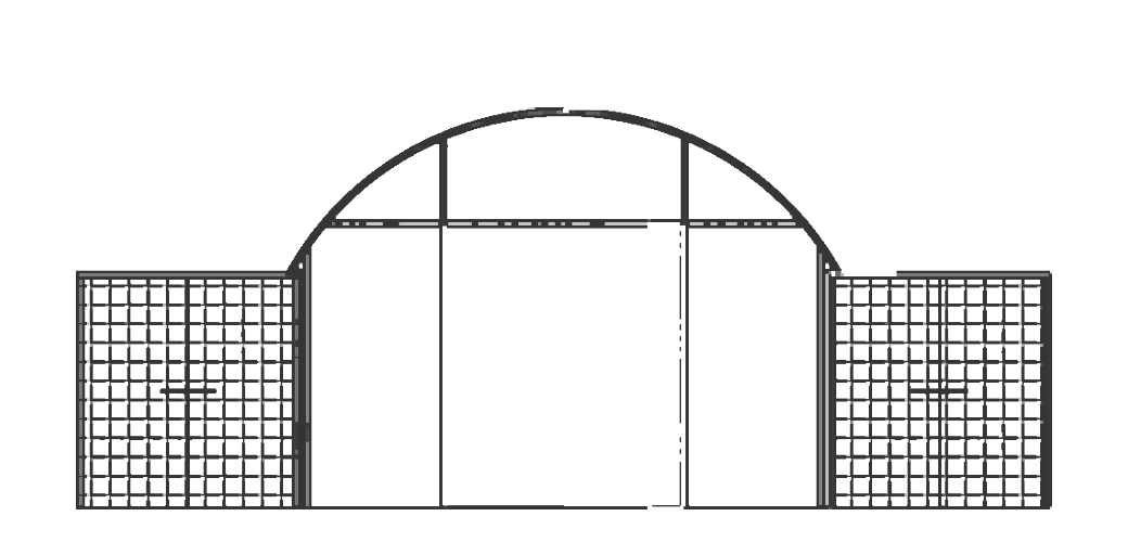 Dibujo frontal de la carpa ST36-62